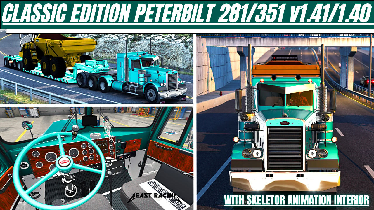 ✅ American Truck Simulator |CLASSIC EDITION OF PETERBILT 281/351 MTG  [ATS 1.41/1.40]